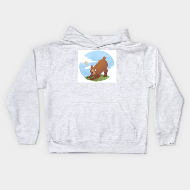 Butter Bear Kids Hoodie by MadDaDoge